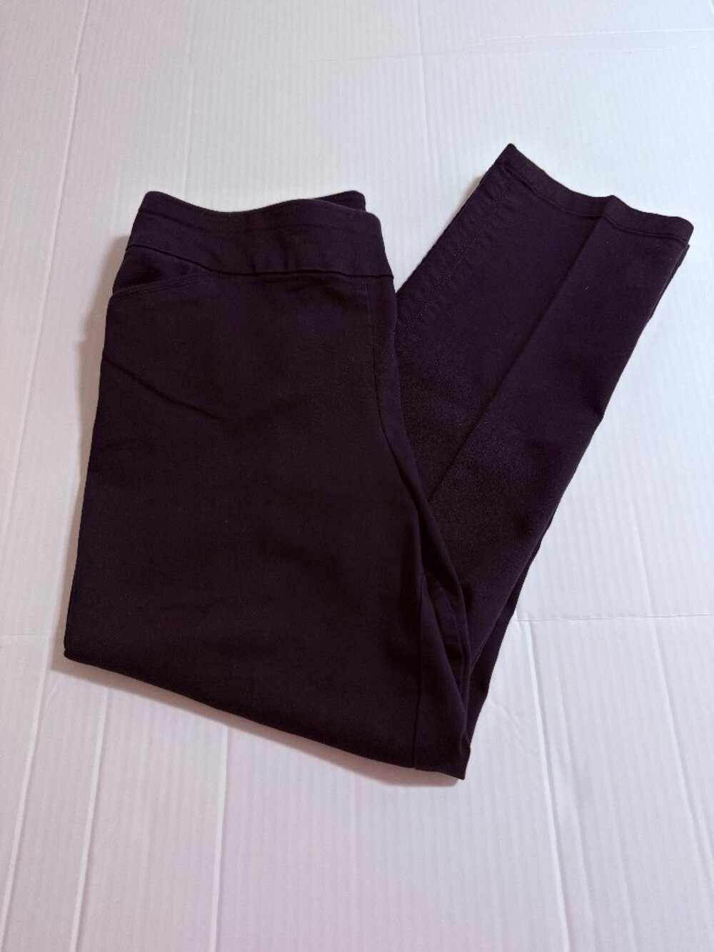 Croft & Barrow Black Effortless Stretch Pants 14 Short Womens